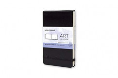 Moleskine notesz creativity ARTMM803 kemny fekete "P" watercolour